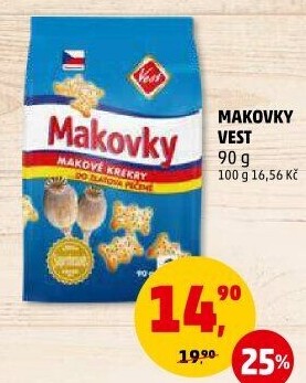 Krekry makovky Vest