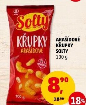 Křupky arašídové Solty