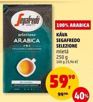 Mletá káva Selezione Arabica Segafredo