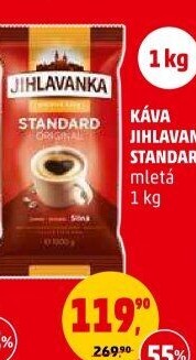 Mletá káva Standard Jihlavanka