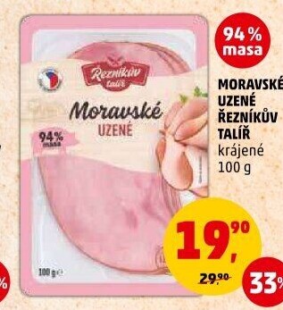 Moravské maso uzené Řezníkův talíř
