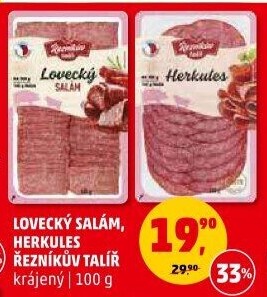 Salám lovecký Řezníkův talíř