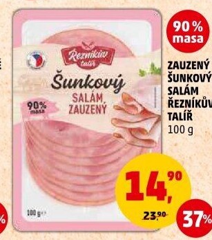 Salám šunkový zauzený Řezníkův talíř