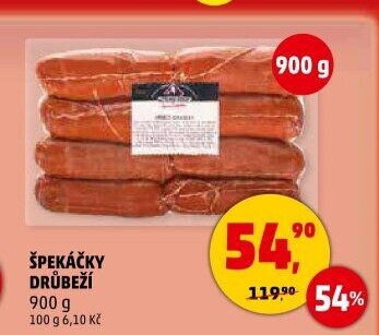 Špekáčky drůbeží Kostelecké uzeniny