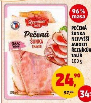 Šunka pečená nejvyšší jakosti Řezníkův talíř