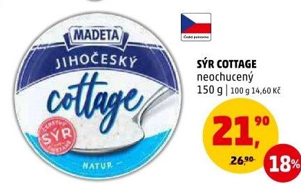 Sýr Cottage Jihočeský Madeta
