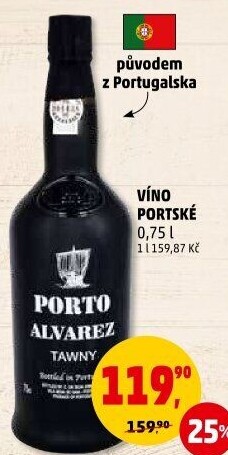 Víno portské Alvarez