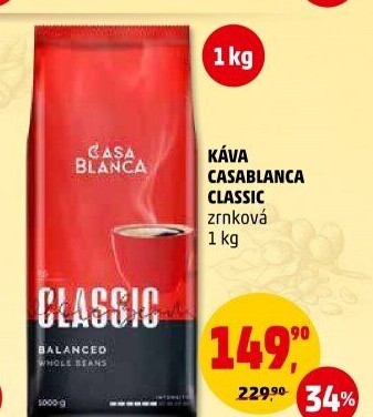 Zrnková káva Classic Casablanca