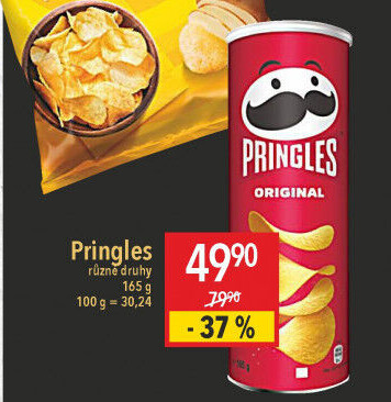 Chipsy Pringles - tubus