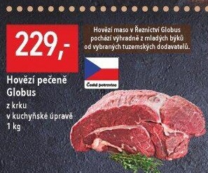 Hovězí pečeně z krku Globus