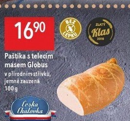 Paštika s telecím masem Játrovka Globus
