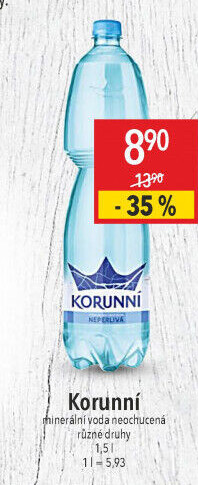 Přírodní voda Korunní