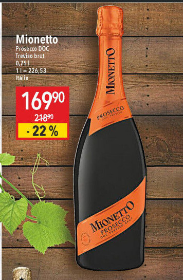 Prosecco brut DOC Treviso Mionetto