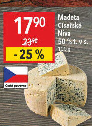 Sýr Niva císařská 50% Madeta