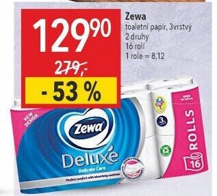 Toaletní papír 3vrstvý Deluxe Zewa