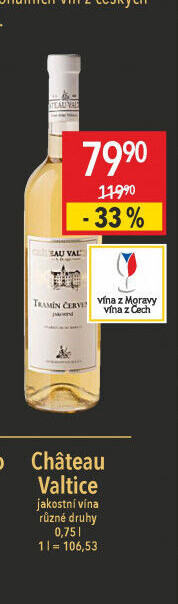 Víno Tramín červený Chateau Valtice