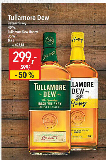Whisky irská Tullamore Dew
