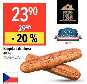 Bageta s cibulkou