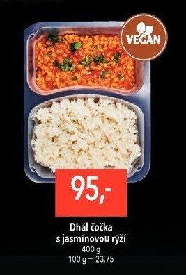 Dhál čočka s jasmínovou rýží