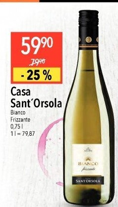 Frizzante Bianco Casa Sant’Orsola