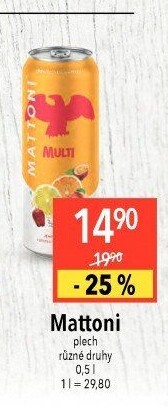 Ochucená voda Mattoni