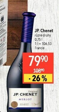 Víno Merlot J.P. Chenet