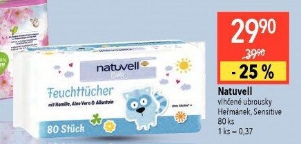 Vlhčené ubrousky dětské Natuvell