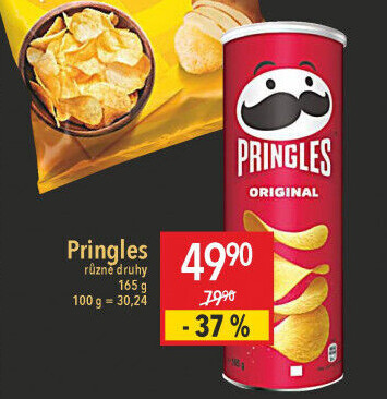 Chipsy Pringles - tubus