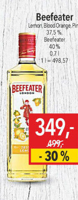 Gin Zesty Lemon Beefeater
