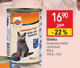 Konzerva pro kočky Globus