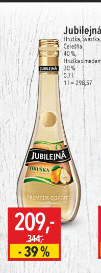 Pálenka Hruška Jubilejná St. Nicolaus