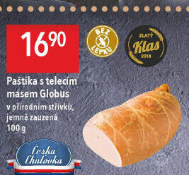 Paštika s telecím masem Játrovka Globus
