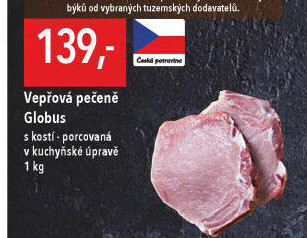 Vepřová pečeně s kostí Globus