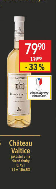 Víno Tramín červený Chateau Valtice