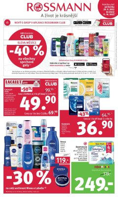 akční leták ROSSMANN drogerie 29.9.2022-11.10.2022