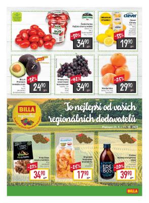 akční leták BILLA 29.9.2022-4.10.2022