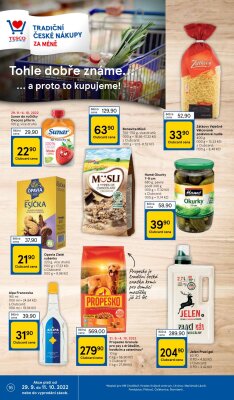 akční leták Tesco 29.9.2022-4.10.2022