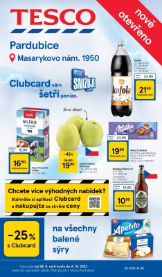 akční leták Tesco 29.9.2022-4.10.2022