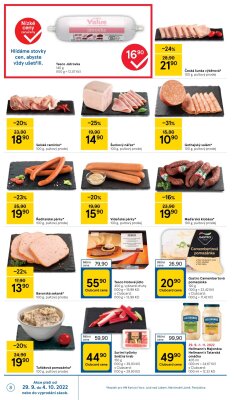 akční leták Tesco 29.9.2022-4.10.2022