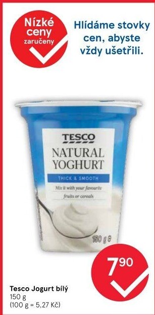 Bílý jogurt Tesco