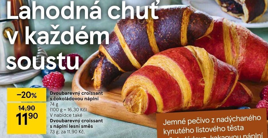 Croissant s náplní