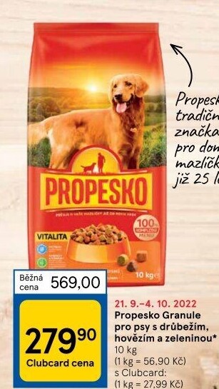 Granule pro psy Propesko