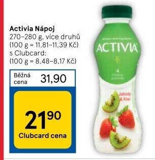 Jogurtový nápoj Activia Danone