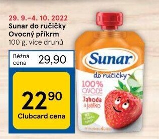 Kapsička do ručičky Ovocný příkrm Sunar