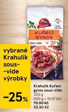 Kuřecí gyros sous vide Krahulík