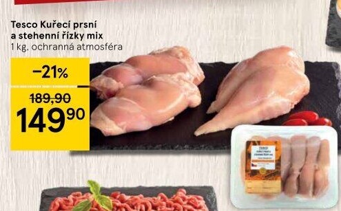 Kuřecí řízky mix Tesco