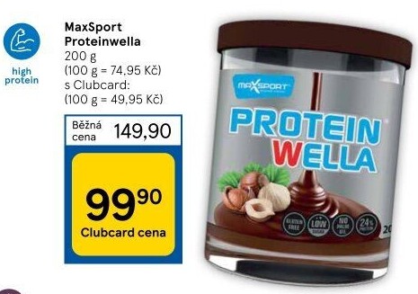Lískooříškový krém Proteinwella Maxsport