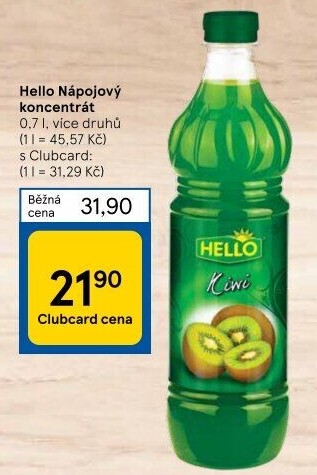 Nápojový koncentrát Hello