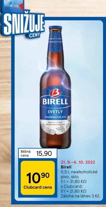 Nealkoholické pivo Birell