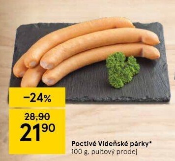 Párky vídeňské poctivé Kostelecké uzeniny